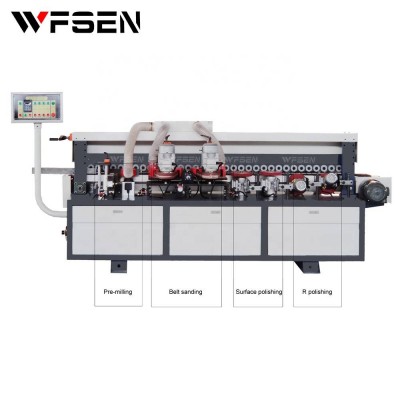 Door frame milling sanding belt roller edge brush polishing sanding machine